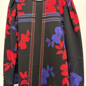 Liz Claiborne Black, Purple and Red Top size Medium